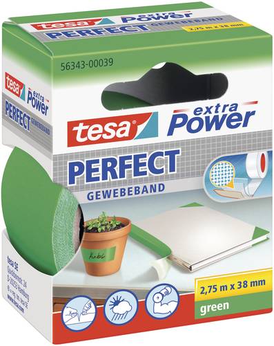 TESA PERFECT 56343-00039-03 Gewebeklebeband tesa® extra Power Grün (L x B) 2.75m x 38mm 1St. von Tesa