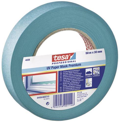 TESA PREMIUM 04438-00017-00 Kreppband tesakrepp® Blau (L x B) 50m x 30mm 1St. von Tesa