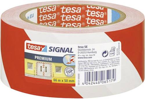 TESA PREMIUM 58131-00000-01 Markierungsklebeband tesa® SIGNAL Rot, Weiß (L x B) 66m x 50mm 1St. von Tesa