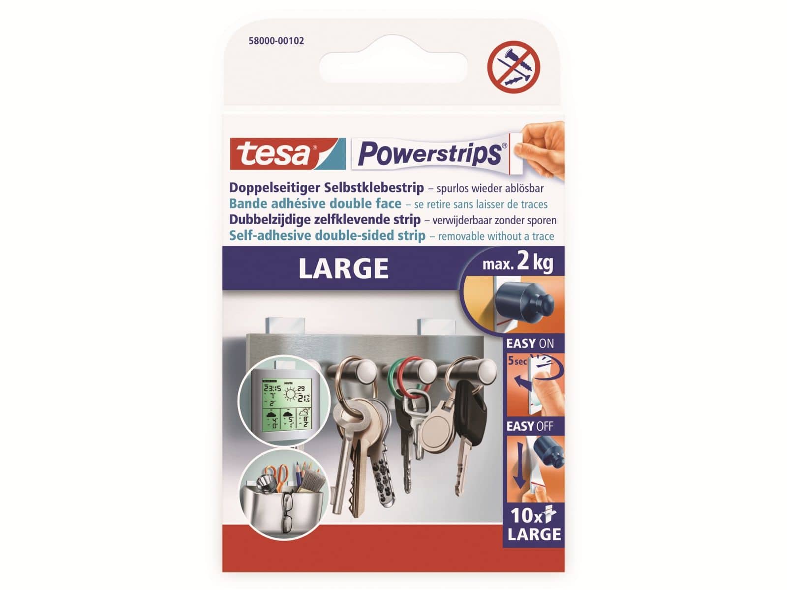 TESA Powerstrips® Large, 58000-00102-23 von Tesa