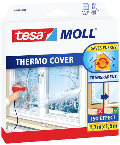 TESA THERMO COVER 05430-00000-01 Isolierfolie tesamoll® Transparent (L x B) 1.7m x 1.5m 1St. von Tesa
