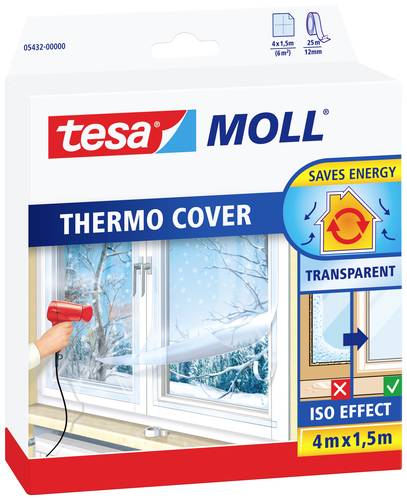 TESA THERMO COVER 05432-00000-01 Isolierfolie tesamoll® Transparent (L x B) 4m x 1.5m 1St. von Tesa