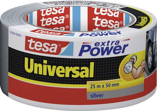 TESA UNIVERSAL 56388-00000-16 Gewebeklebeband tesa® extra Power Silber (L x B) 25m x 50mm 1St. von Tesa
