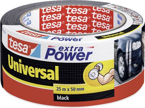 TESA UNIVERSAL 56388-00001-07 Gewebeklebeband tesa® extra Power Schwarz (L x B) 25m x 50mm 1St. von Tesa