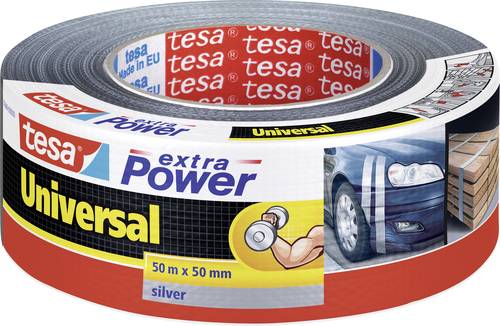 TESA UNIVERSAL 56389-00000-11 Gewebeklebeband tesa® extra Power Silber (L x B) 50m x 50mm 1St. von Tesa