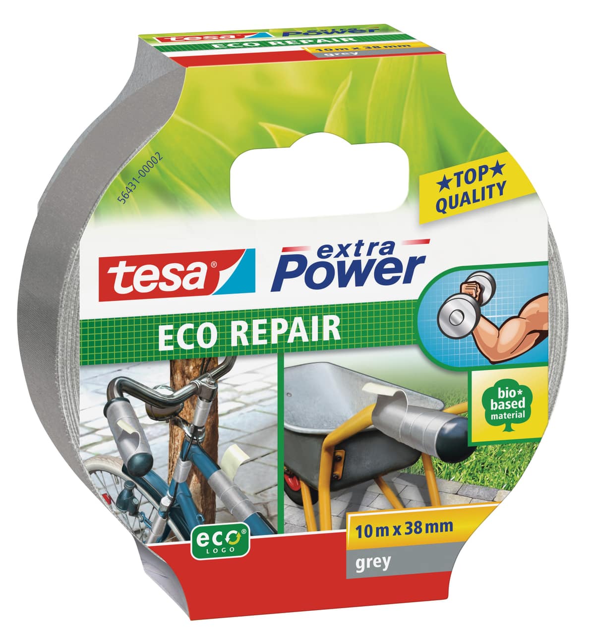 TESA extra Power® ECO REPAIR, Reparaturband, 38 mm x 10 m, grau von Tesa