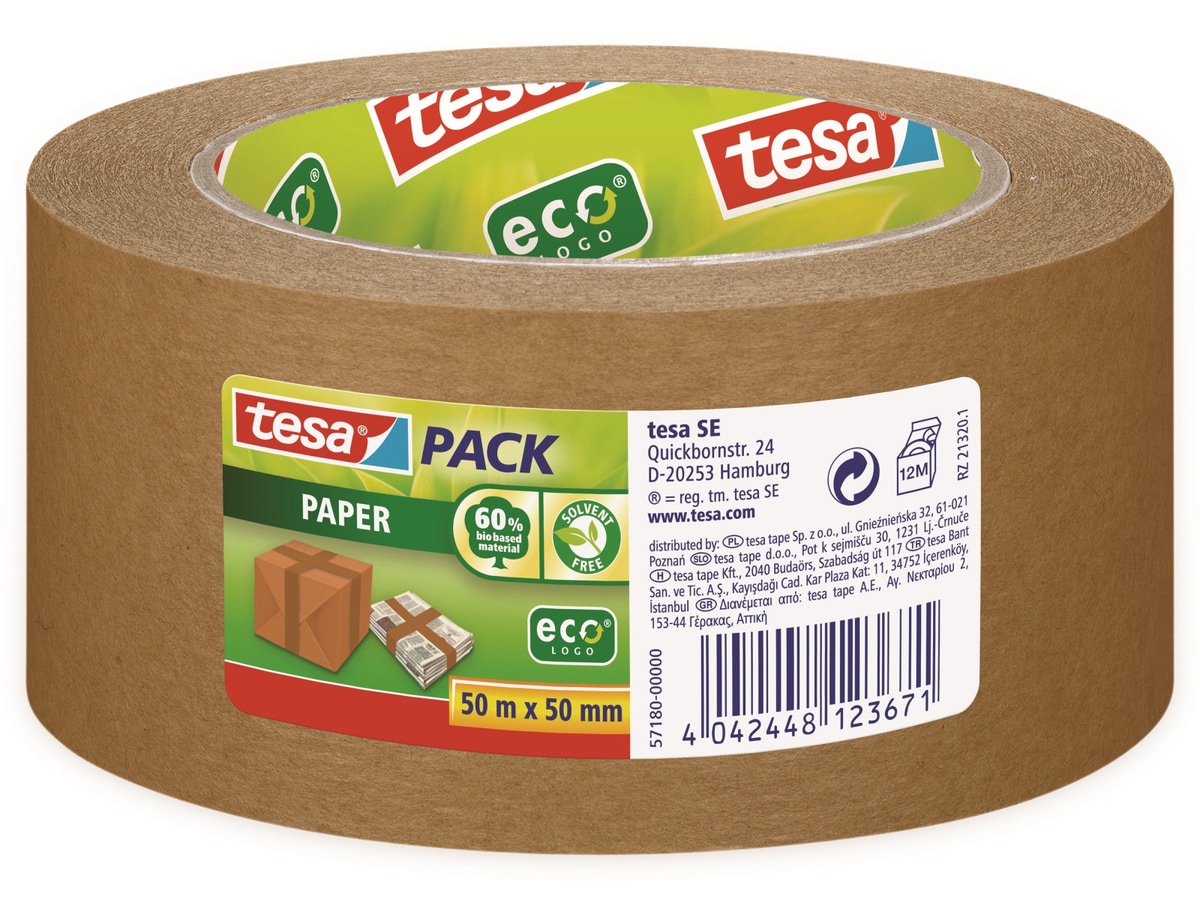 TESA pack® Papier ecologo® 50m:50mm, 57180-00000-02 von Tesa