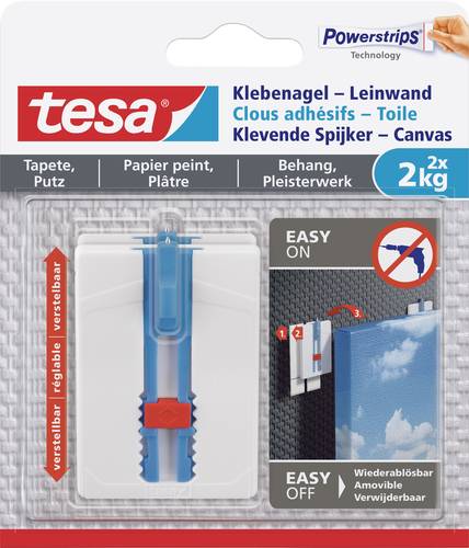 Tesa 77779 Klebenagel-Leinwand Weiß Inhalt: 2St. von Tesa
