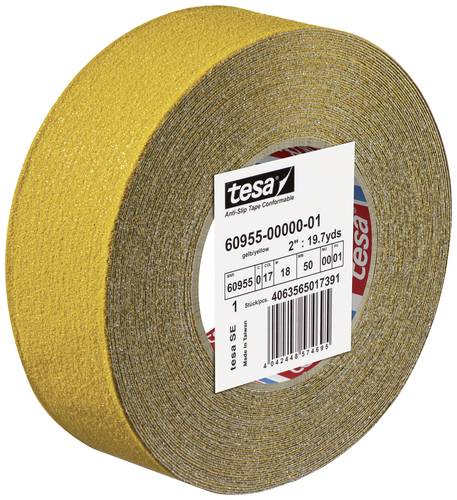 Tesa ANTI-RUTSCH 60955-00000-01 Anti-Rutschband tesa® Gelb (L x B) 18m x 50mm 1St. von Tesa