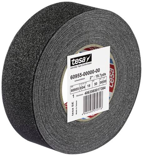 Tesa ANTI-RUTSCH 60955-00000-02 Anti-Rutschband tesa® Schwarz/Gelb (L x B) 18m x 50mm 1St. von Tesa