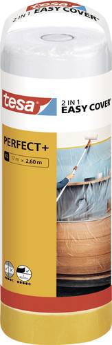 Tesa Easy Cover Perfect+ 56575-00000-00 Abdeckfolie Gelb, Transparent (L x B) 17m x 2.60m 1 Set von Tesa