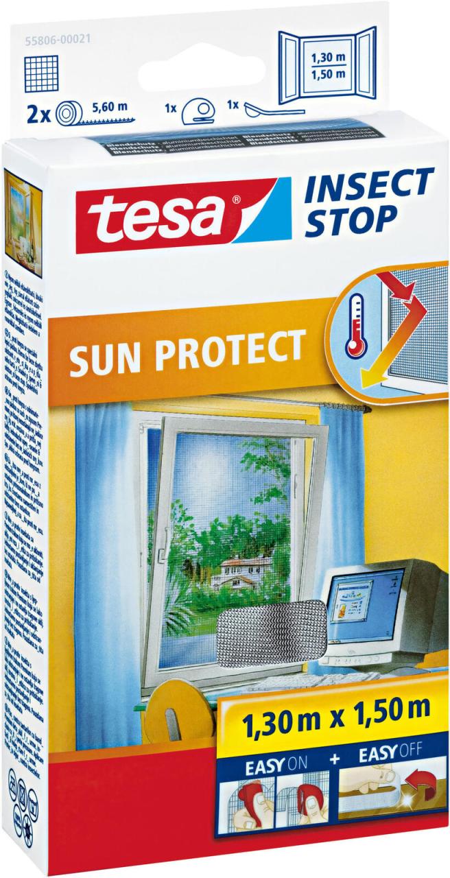 tesa Fliegengitter Insect Stop SUN PROTECT anthrazit 1,3 x 1,5 m tesa Fliegengitter Insect Stop SUN PROTECT anthrazit 1,3 x 1,5 m von Tesa