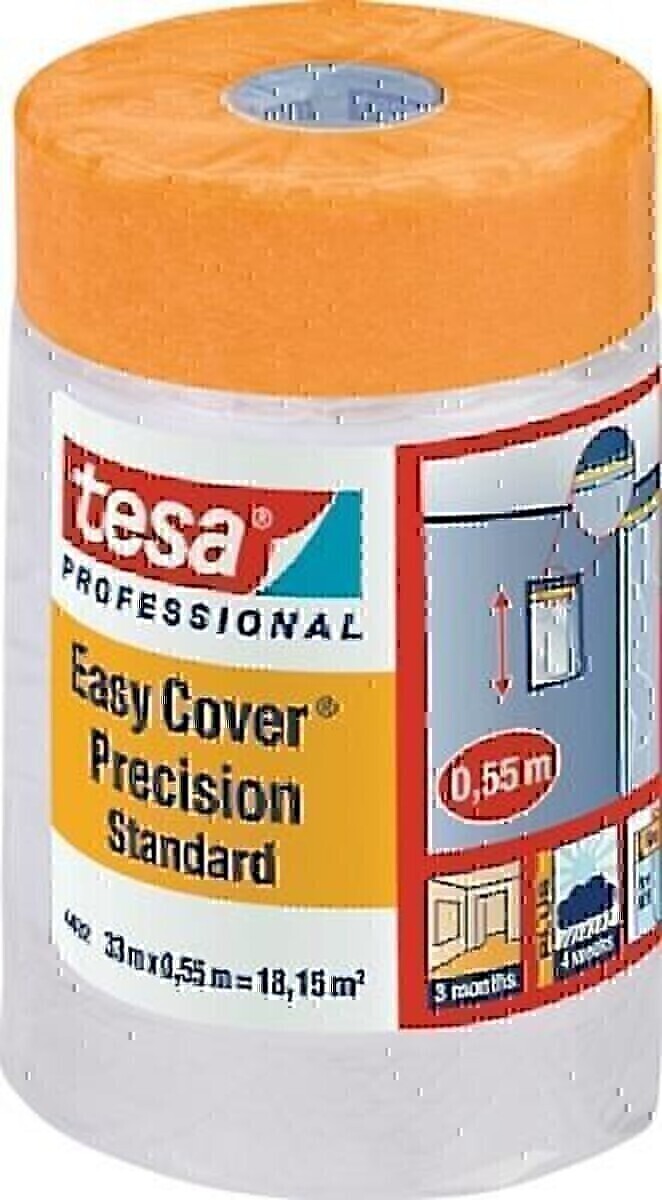 Tesa Folienband Easy Cover® 4402 Präzision Stand.L.33m B.550mm Rl. von Tesa