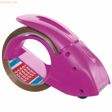 Tesa Handabroller für Packband 50mmx60m pink von Tesa