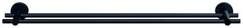 Tesa MOON BLACK Handtuchstange 2 Handtuchstangen Klebstoff Metall (pulverbeschichtet) von Tesa