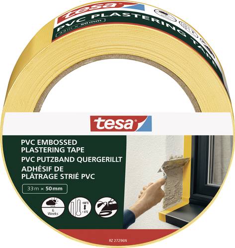 Tesa PVC Putzband 55486-00000-00 Putzband Gelb (L x B) 33m x 50mm 1St. von Tesa