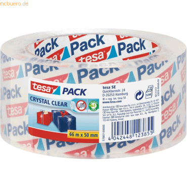 6 x Tesa Packband tesapack 66m x 50mm kristallklar 6 x Tesa Packband tesapack 66m x 50mm kristallklar von Tesa
