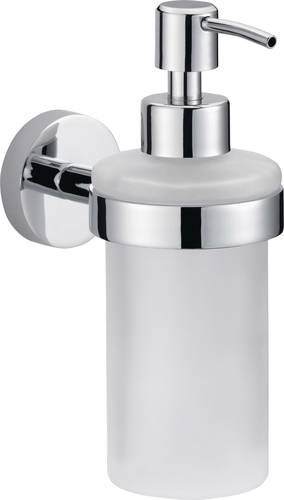 Tesa SMOOZ 40323-00000-00 Seifenspender 200ml Chrom (glänzend), Weiß (satiniert) von Tesa