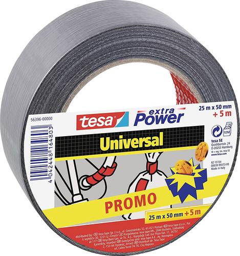 Tesa UNIVERSAL 56396-00000-00 Gewebeklebeband Silber (L x B) 30m x 50mm 1St. von Tesa