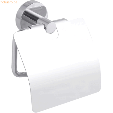 Tesa WC-Papierrollenhalter Smooz mit Deckel inkl. Klebelösung Tesa WC-Papierrollenhalter Smooz mit Deckel inkl. Klebelösung von Tesa