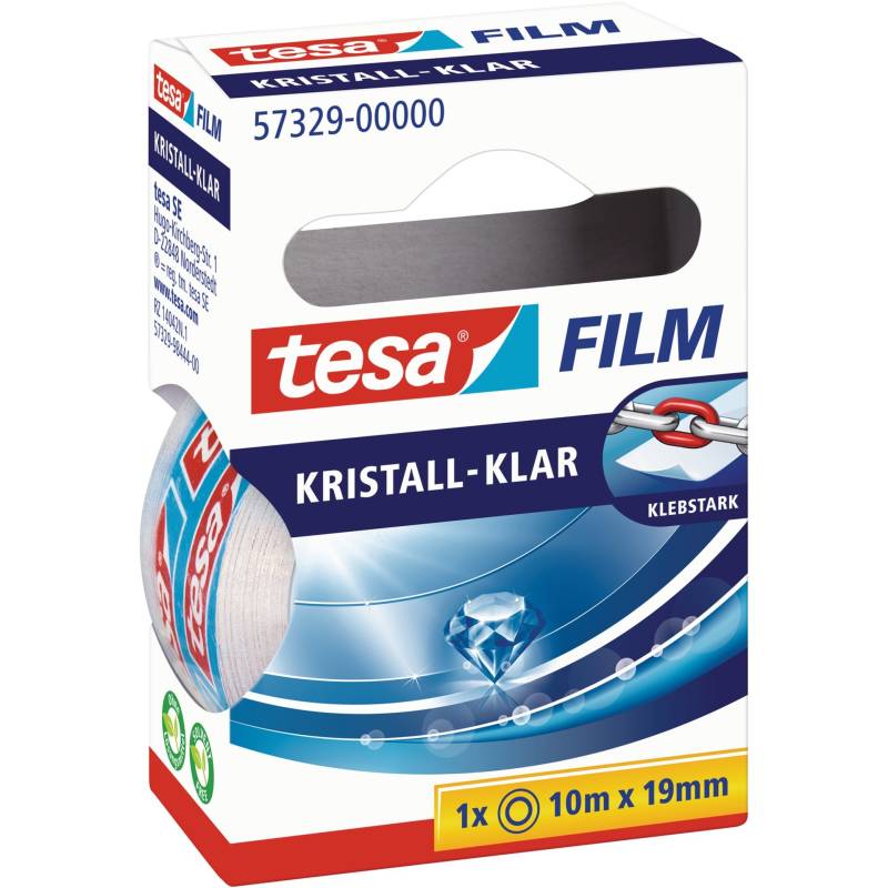 kristall-klar, 1 Rolle, 19mm, Klebeband von Tesa