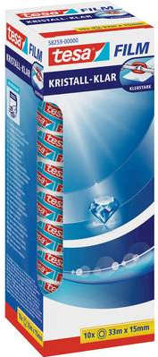 tesa 58259-00000-00 film Transparent (L x B) 33 m x 15 mm 10 Rolle(n) (58259-00000-00) von Tesa