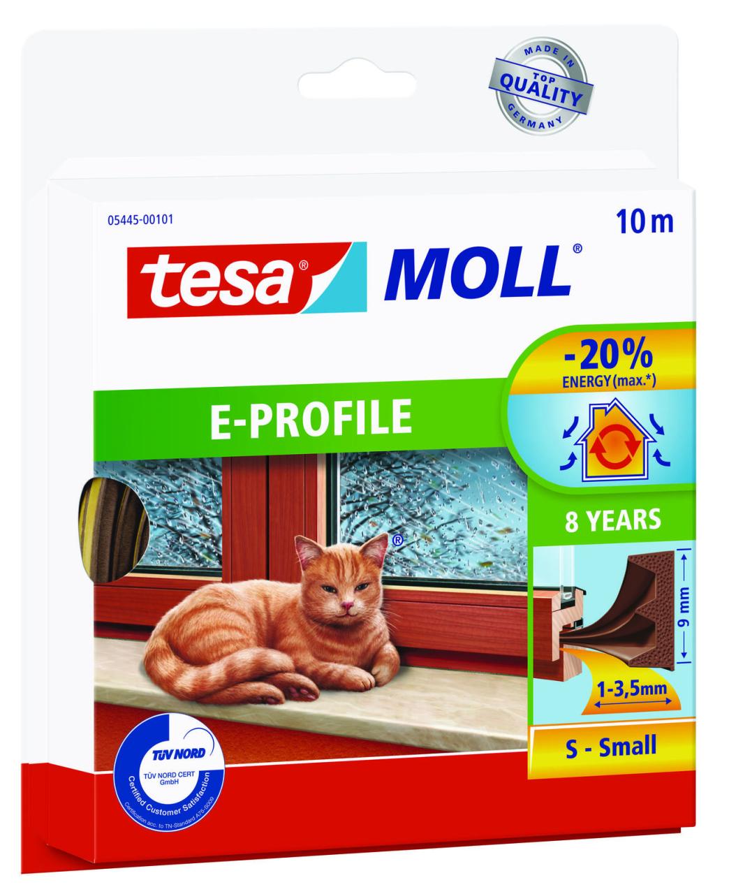 tesa Dichtungsbänder tesamoll E-Profil Gummidichtung 9 mm x 10 m braun tesa Dichtungsbänder tesamoll E-Profil Gummidichtung 9 mm x 10 m braun von Tesa