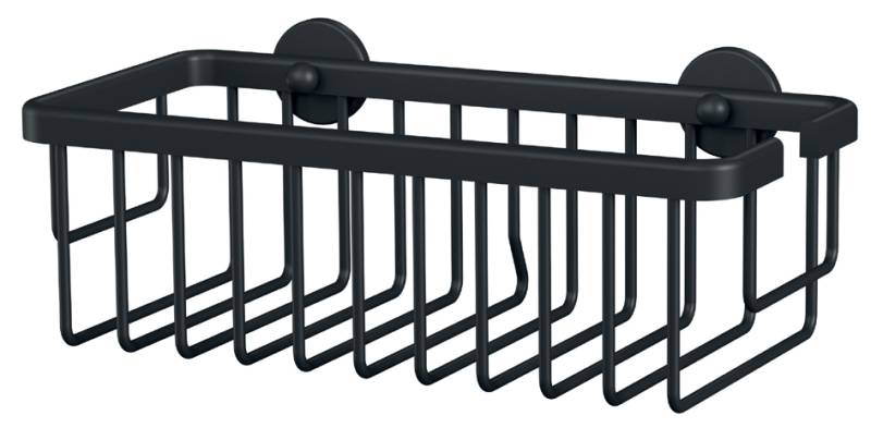 tesa Duschkorb MOON BLACK, einstöckig, schwarz von Tesa