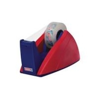 tesa Easy Cut Tischabroller, dunkelblau, unbestückt für Klebefilm 19 mm x 33 m, standsicher (57421-2) von Tesa