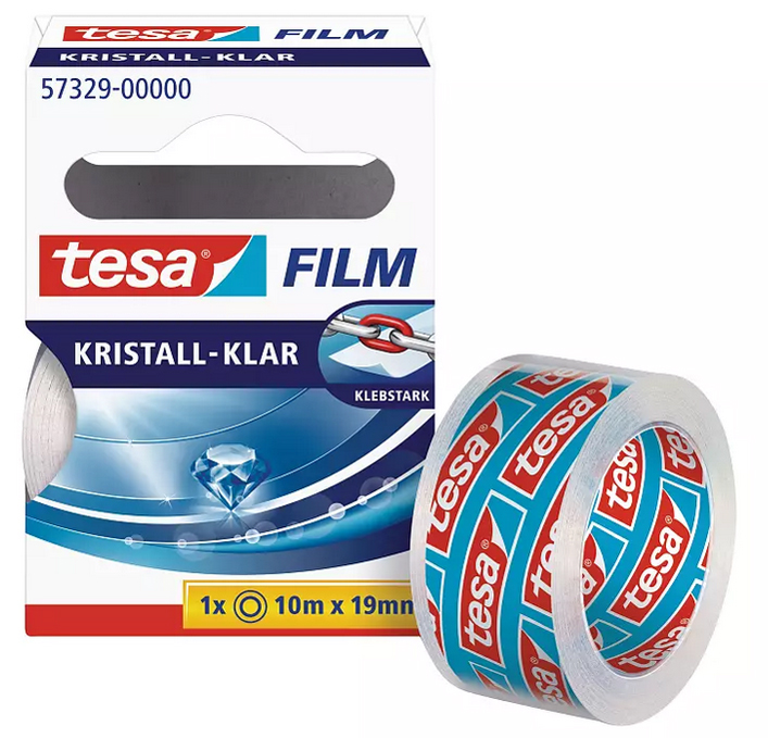 tesa Film, kristall-klar, 19 mm x 10 m von Tesa