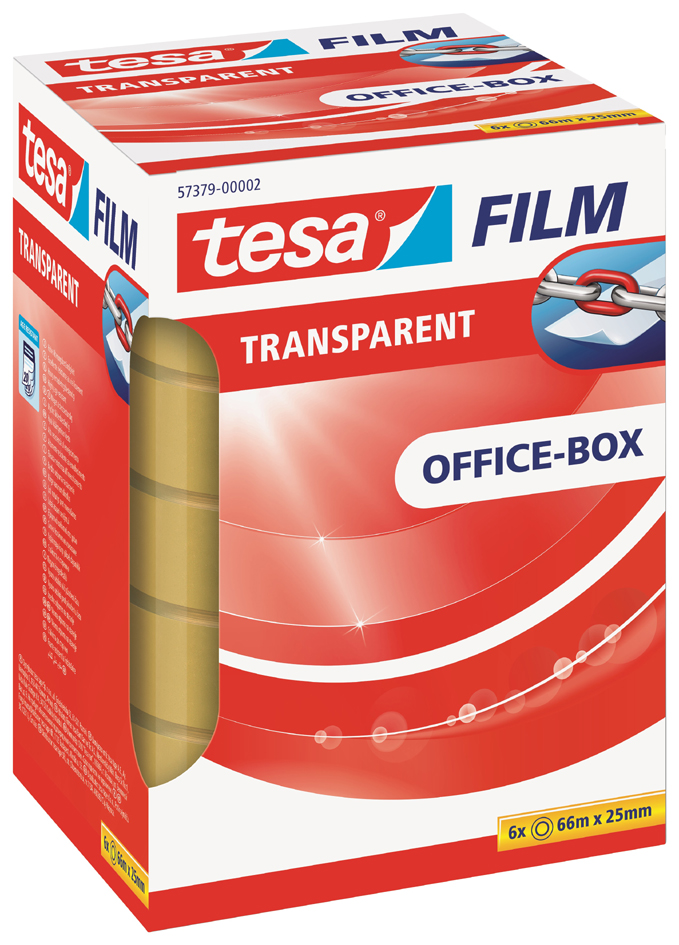 tesa Film, transparent, 25 mm x 66 m von Tesa