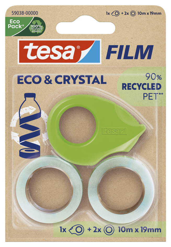 tesa Film ECO & CRYSTAL + Abroller, 19 mm x 10 m, Blister tesa Film ECO & CRYSTAL + Abroller, 19 mm x 10 m, Blister von Tesa