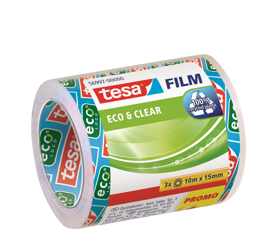 tesa Film Eco & Clear SPARPACK, transparent, 15 mm x 10 m von Tesa