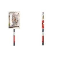 tesa Fliegengitter ALU COMFORT Fenster, 1,20 m x 1,50 m leichter Aufbau durch innovative Schraub-Verbinder, ohne (55195-00000-01) von Tesa
