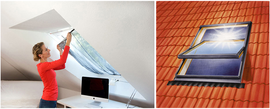 tesa Fliegengitter mit Sonnenschutz für Dachfenster von Tesa