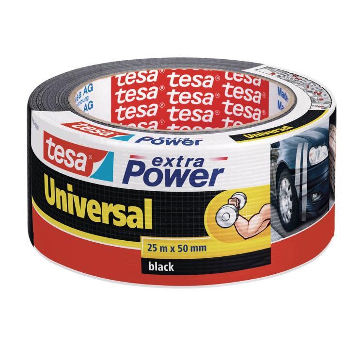 tesa Gewebebänder extra Power Universal 50 mm x 25 m schwarz von Tesa