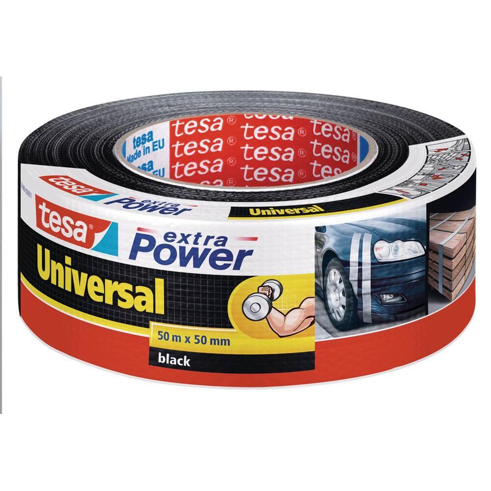 tesa Gewebebänder extra Power Universal 50 mm x 50 m schwarz von Tesa