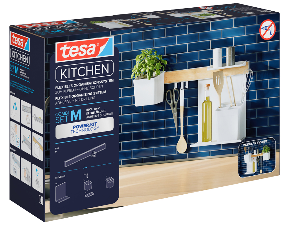tesa KITCHEN Combi-Set M, 7-teilig, weiß tesa KITCHEN Combi-Set M, 7-teilig, weiß von Tesa