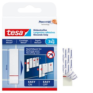 tesa Klebestreifen für max. 3,0 kg 2,0 x 8,0 cm, 6 St. von Tesa