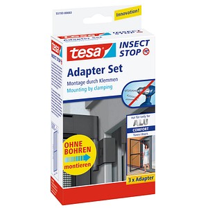 tesa Klemmscharnier für Fliegengitter Insect Stop Alu Comfort Adapter Set anthrazit tesa Klemmscharnier für Fliegengitter Insect Stop Alu Comfort Adapter Set anthrazit von Tesa
