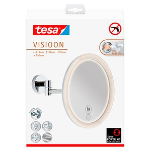 tesa Kosmetikspiegel beleuchtet VISIOON LED silber tesa Kosmetikspiegel beleuchtet VISIOON LED silber von Tesa
