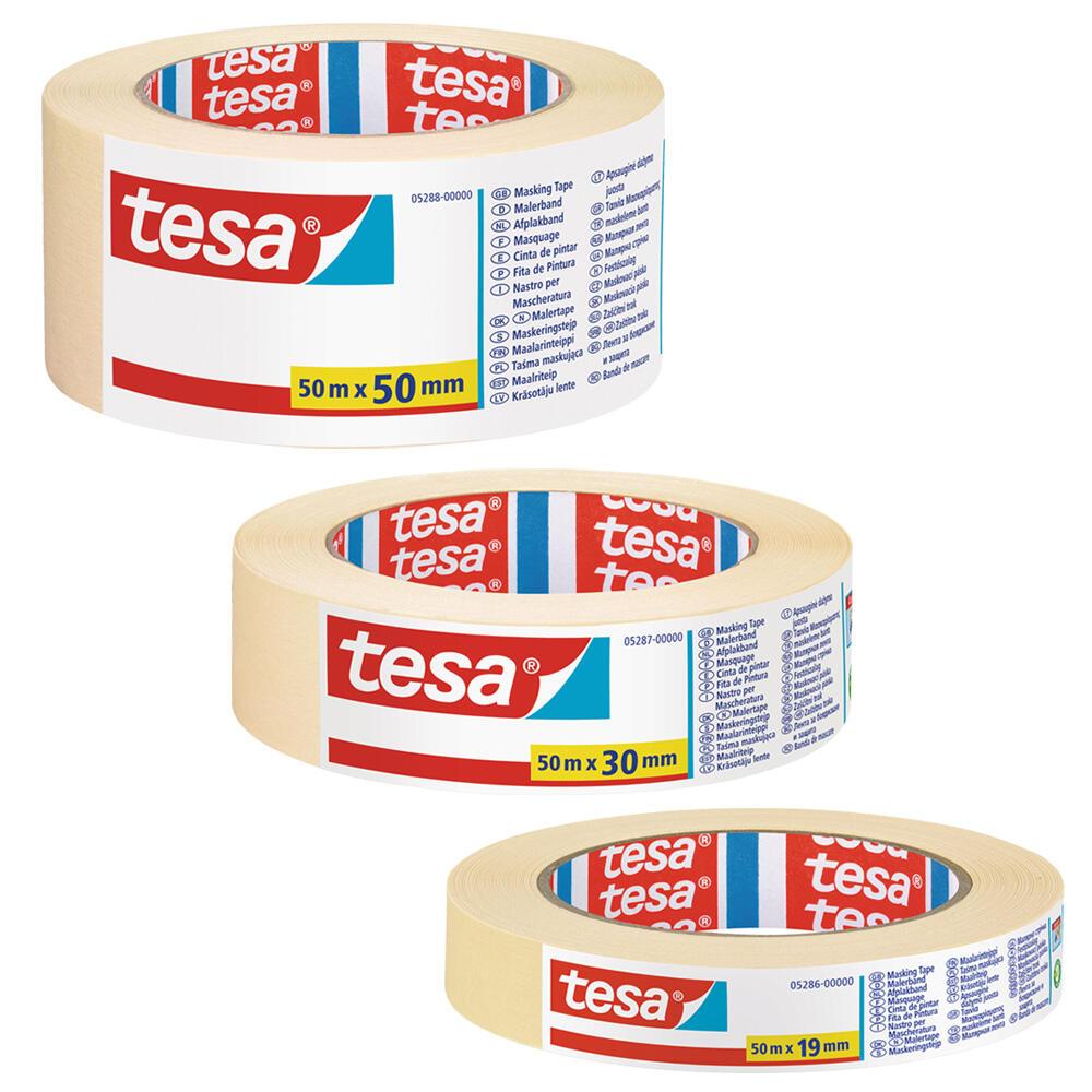 tesa Kreppband 30 mm x 50 m beige von Tesa