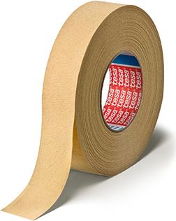 tesa Maler Krepp 4322 Papierabdeckband, 25 mm x 50 m stark gekreppt, sehr hohe Klebkraft, hohe Dehnungsreserve - 1 Stück (04322-00009-00) von Tesa