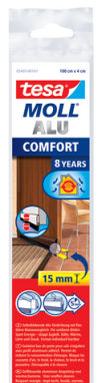 tesa Moll COMFORT Türdichtschiene, braun, 40 mm x 1 m tesa Moll COMFORT Türdichtschiene, braun, 40 mm x 1 m von Tesa