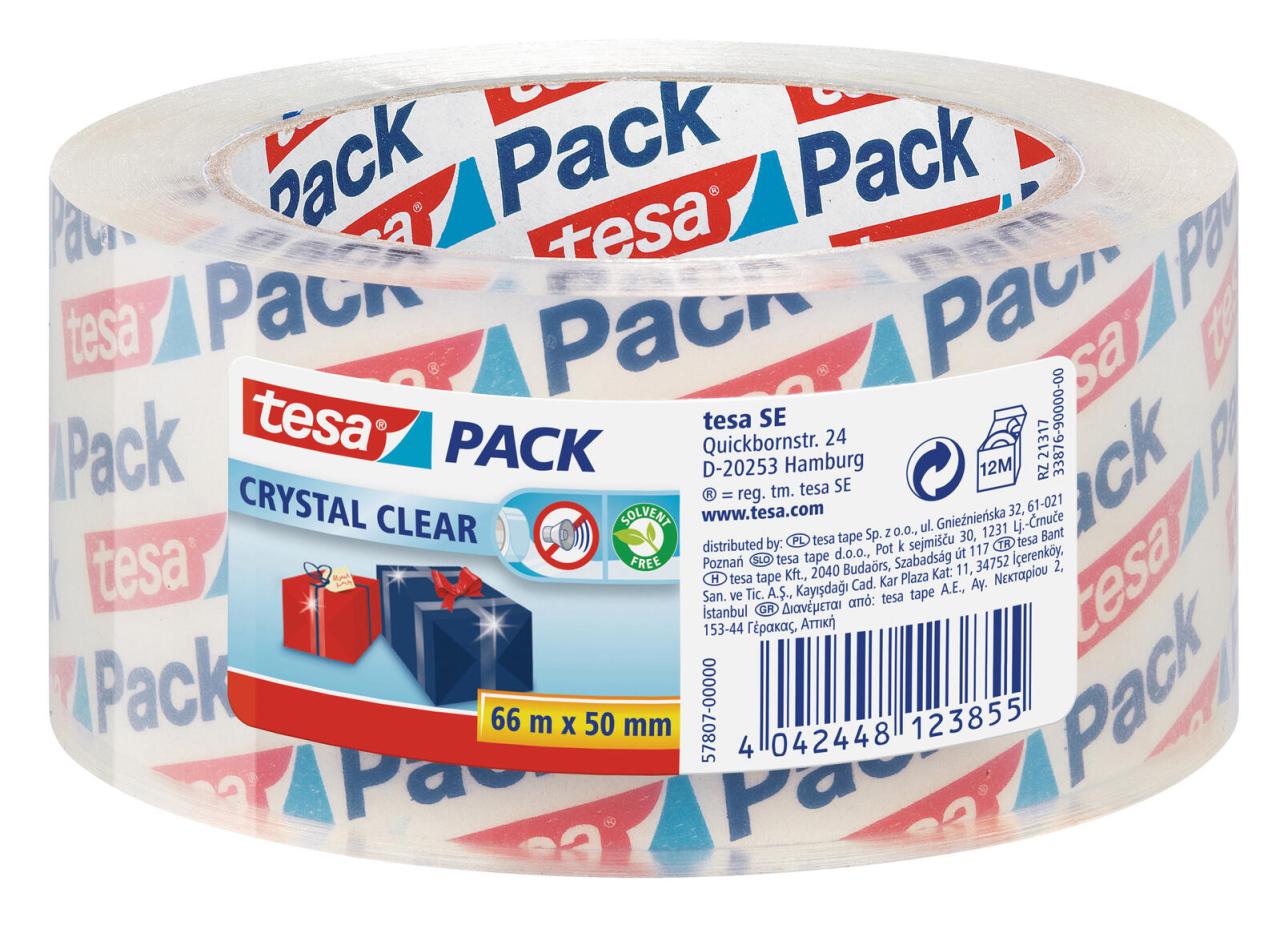 tesa Packband 50 mm x 66 m transparent von Tesa