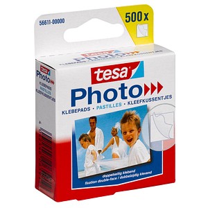 tesa Photo doppelseitige Klebepads 1,2 x 1,3 cm, 500 St. von Tesa