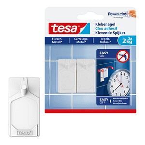 tesa Powerstripes Klebenägel für max. 2,0 kg 2,4 x 4,5 cm, 2 St. von Tesa