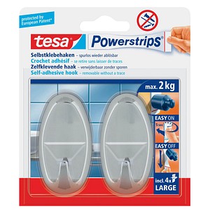 tesa Powerstrips Klebehaken für max. 2,0 kg 38,0 x 70,0 mm, 2 St. von Tesa