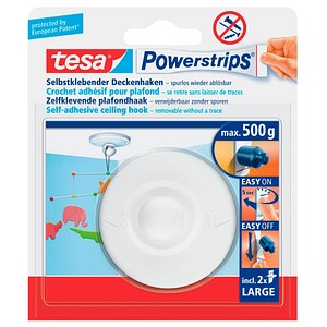 tesa Powerstrips Klebehaken für max. 500,0 g 30,0 x 30,0 mm von Tesa