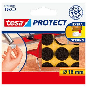 tesa Protect® Filzgleiter Kunststoff Ø 1,8 cm, 16 St. von Tesa